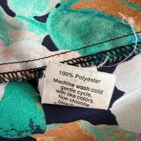 J.Crew Multicolor Floral Cap Sleeve Scoop Neck Blouse, US4 - Picture 6 of 6